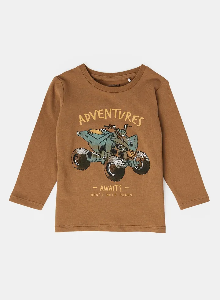Baby/Kids Graphic T-Shirt Brown