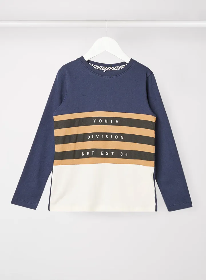 Kids/Teen Colorblock T-Shirt Navy/White