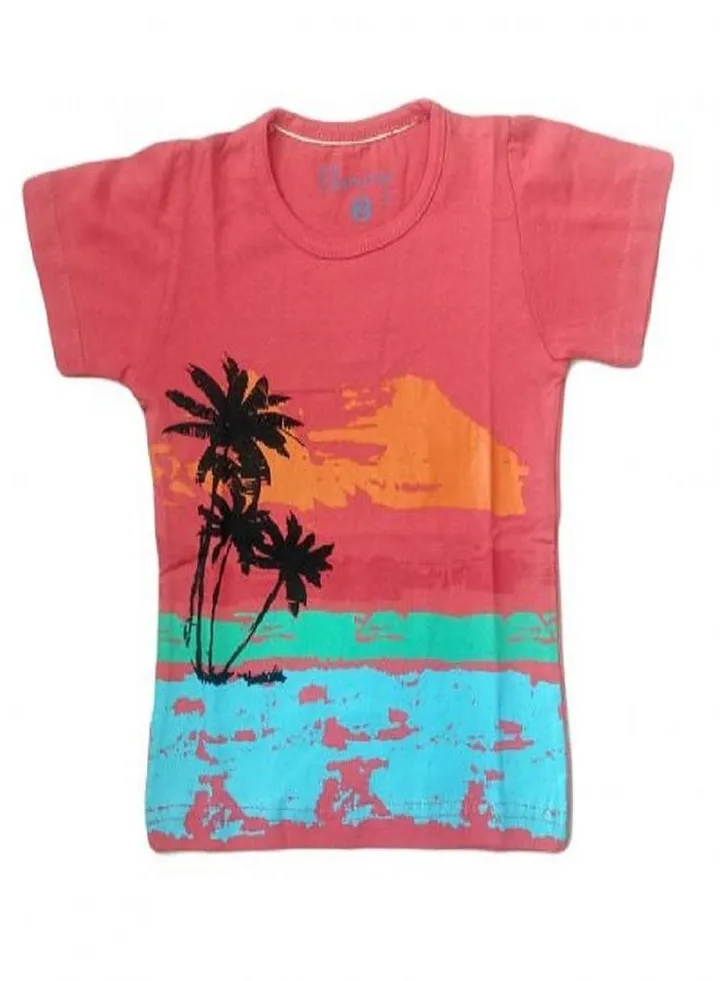 BOY T-Shirt Half Sleeves Printed - 20209 - AQUA