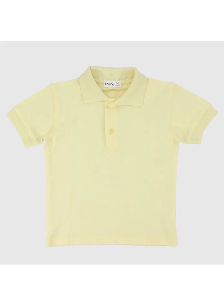Yellow Short-Sleeved Polo Shirt
