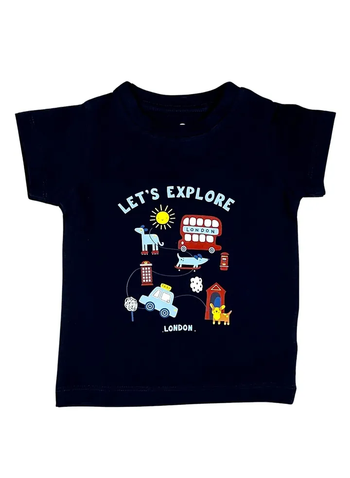 Let's Explore Navy T-shirt