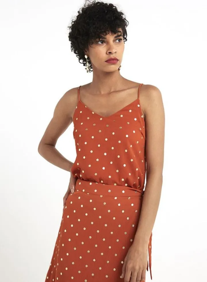 Dota Cami Top Orange