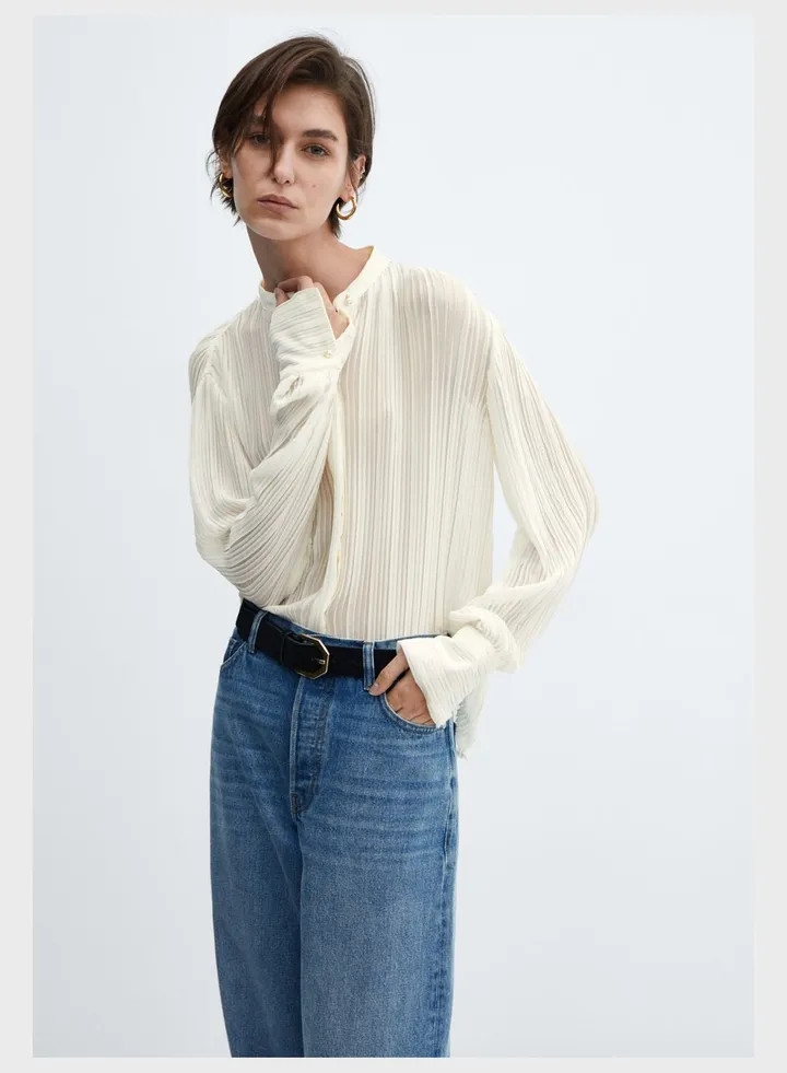 Ribbed Knitted Shirt