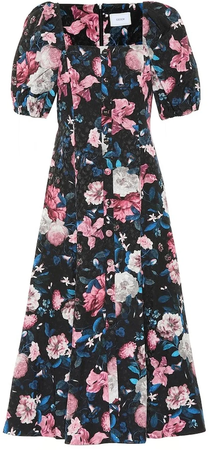 Mariona floral cotton-blend dress