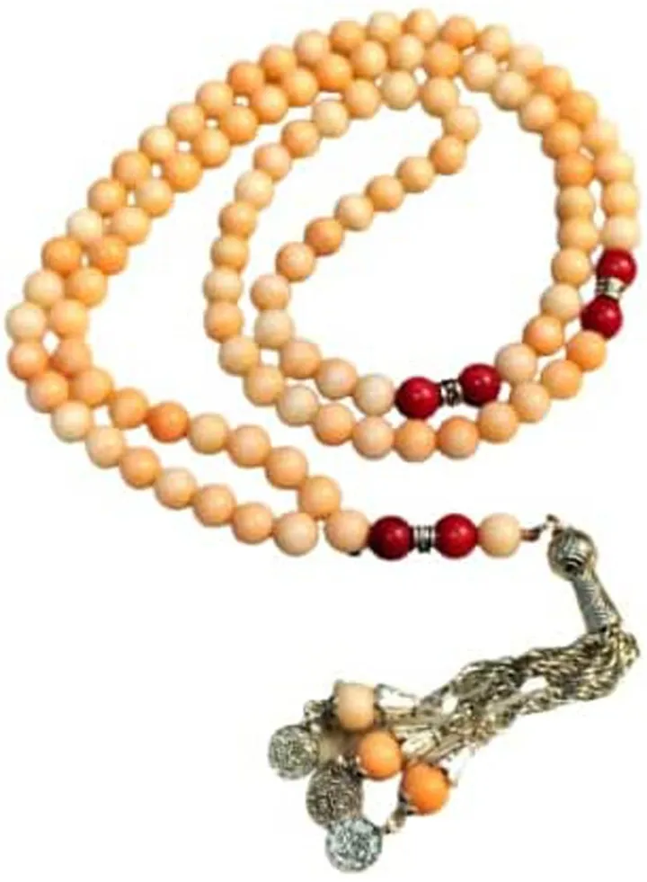 Real Natural Coral Stone 99 Beads Rosary
