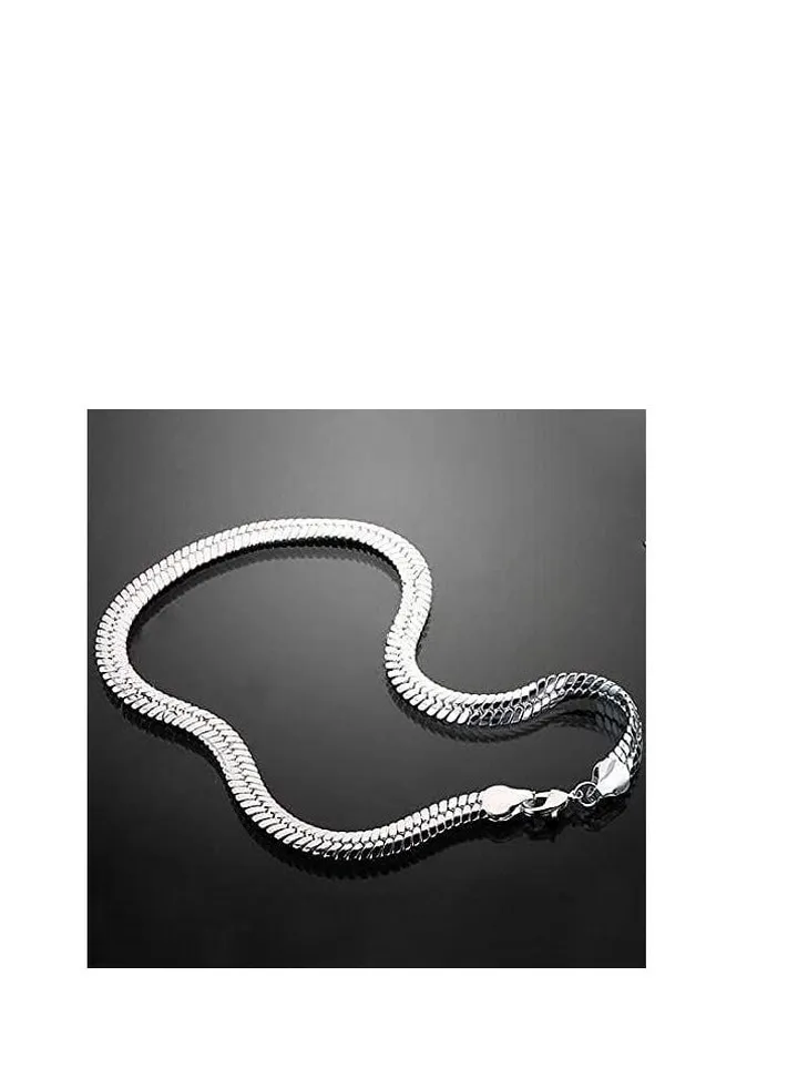 Men's snake back bracelet, stainless steel, plated with silver and platinum, the fashion of the year