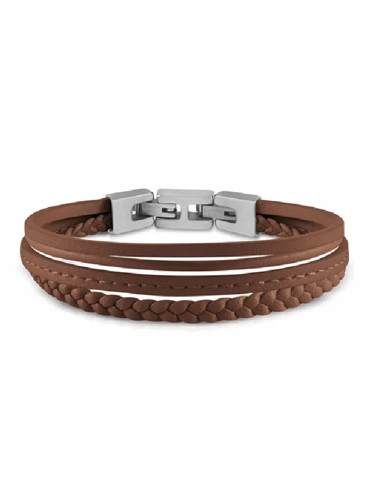 Cognac Multi Strap Bracelet