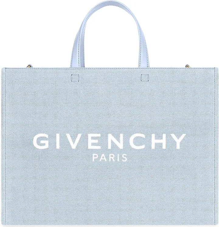 Medium G Tote Shopping Bag In Canvas
