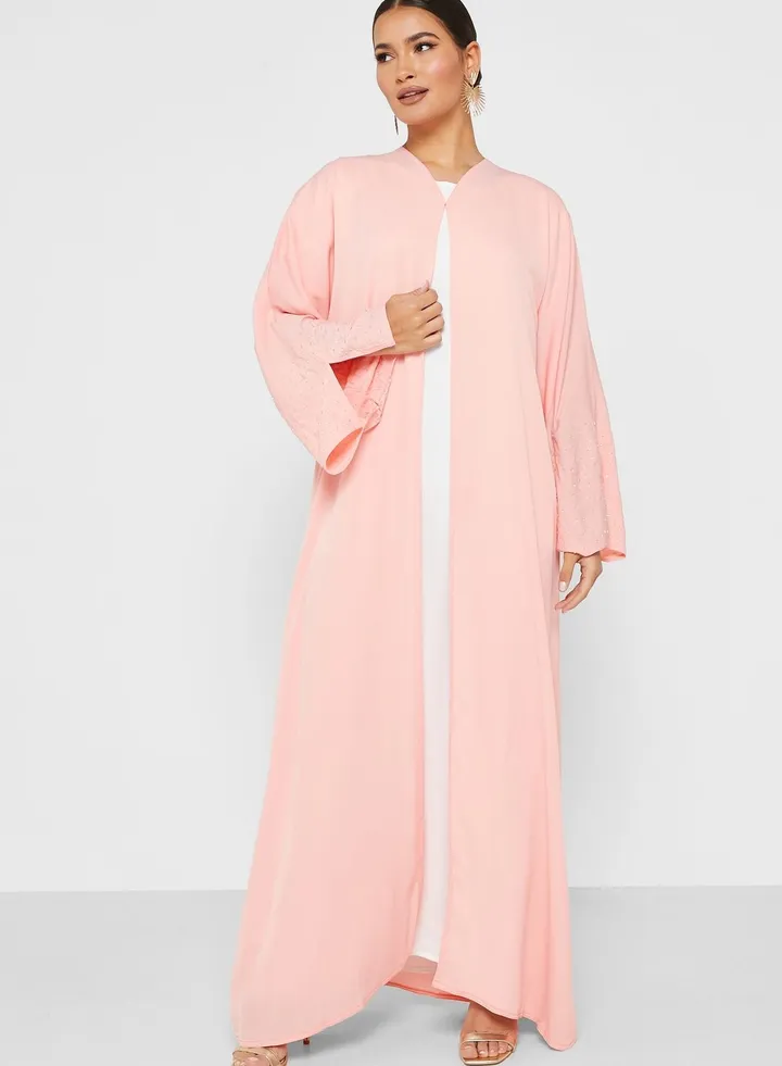 Pastel Embellished Abaya