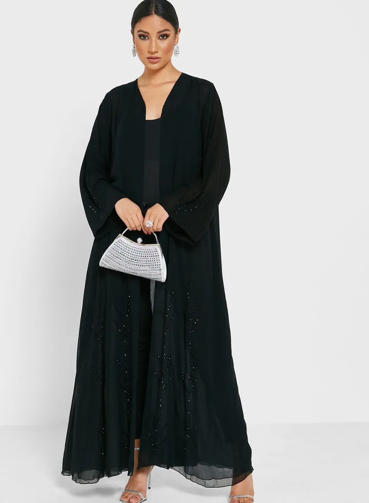 Glitter Detail Abaya