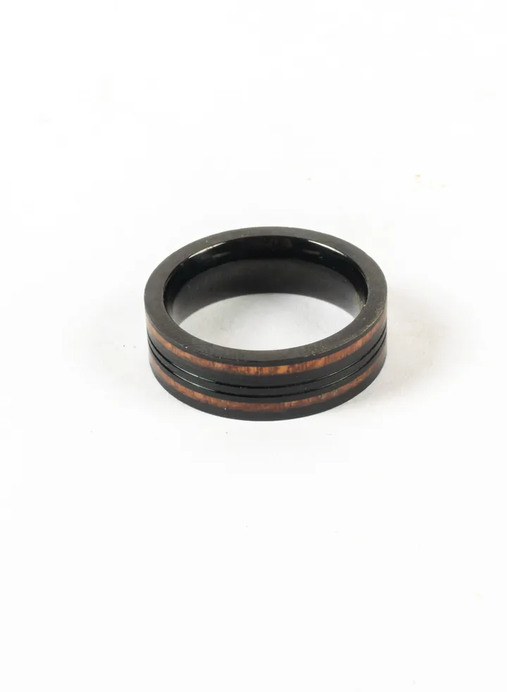 Tungsten Ebony black Ring For Him Size 9/19