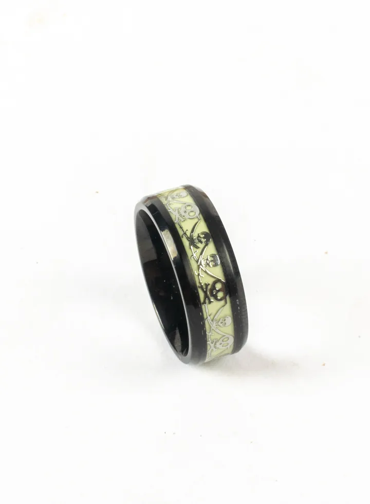 Tungsten Black Ring Skulls For Him Size 11/21