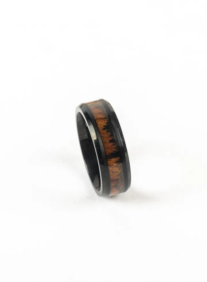 Tungsten Ebony black Ring For Him Size 11/21