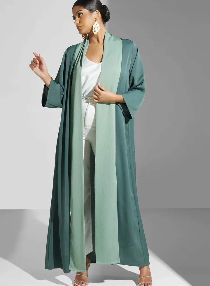 Color Block Abaya