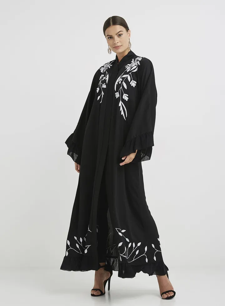Classic Abaya Black/White