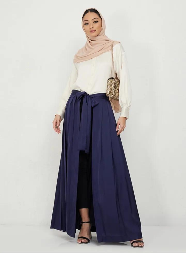 Navy Abaya Skirt