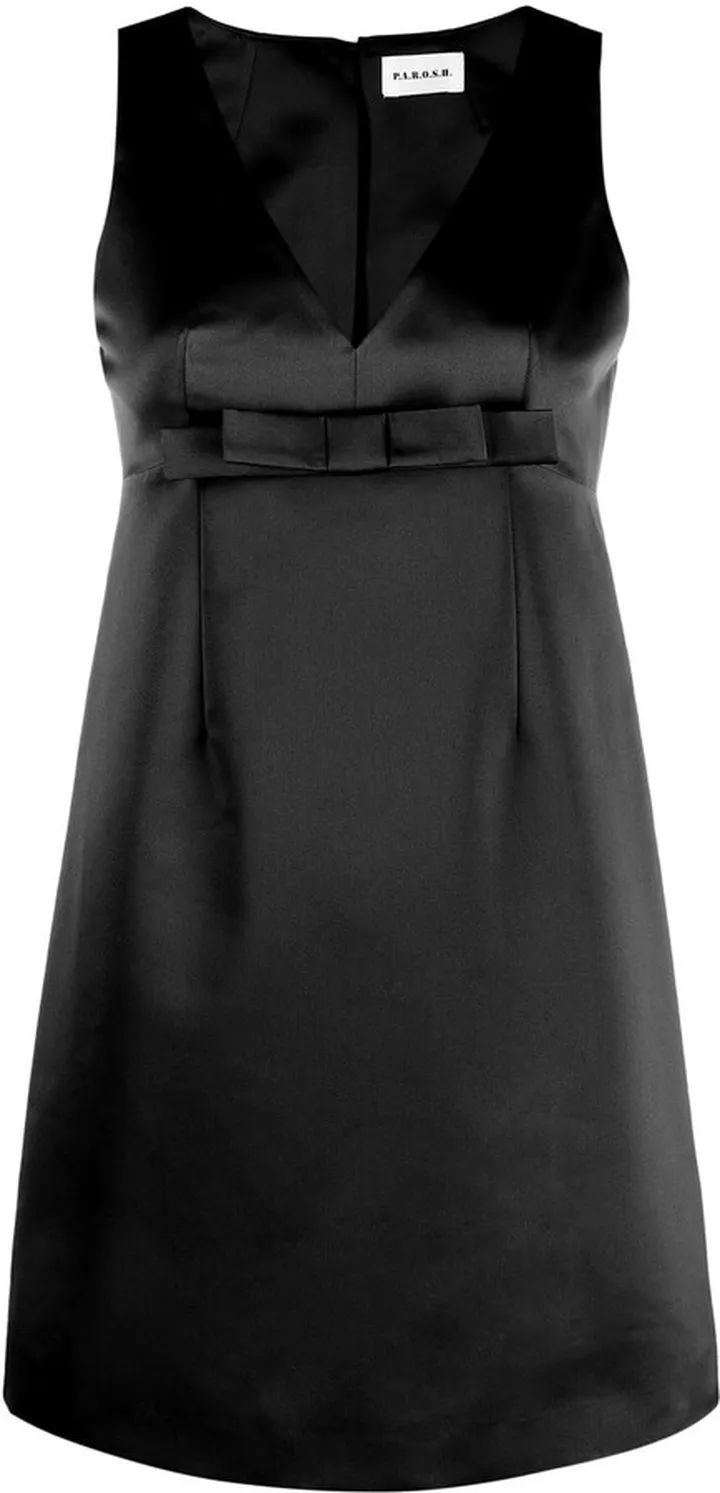 V-neck sleeveless mini dress