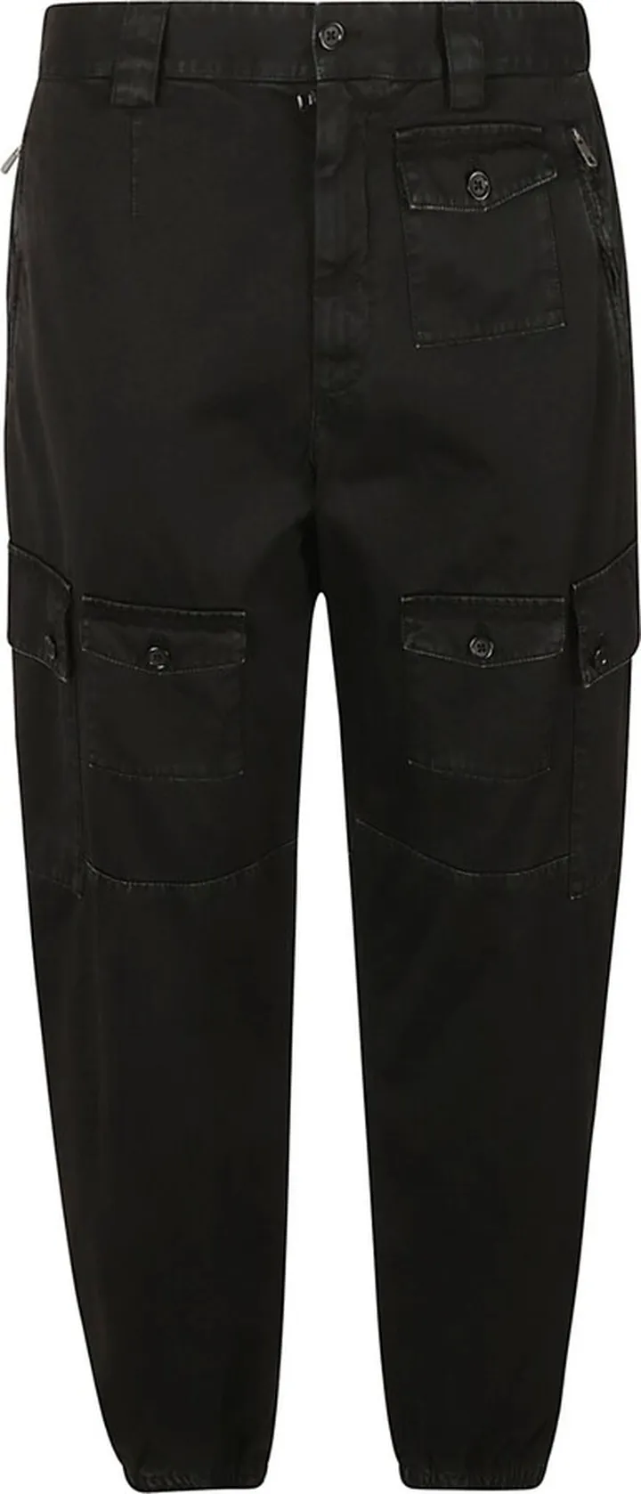 Wide Leg Cropped Cargo Pants