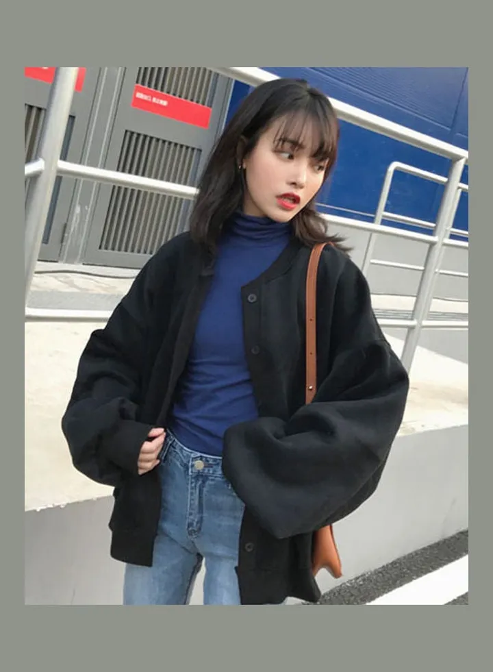 Women Autumn Winter Casual Sweater Black