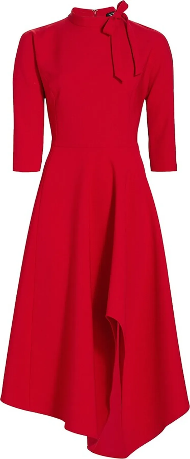 Asymmetric Crepe Dress