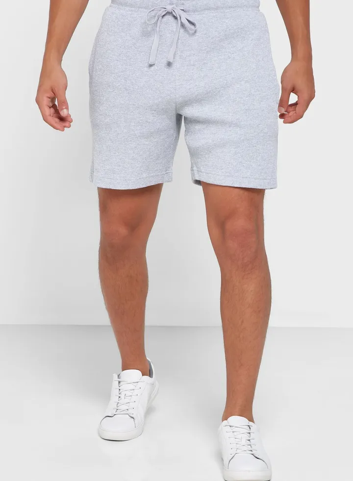 Waffle Jogger Short/Grey Marle
