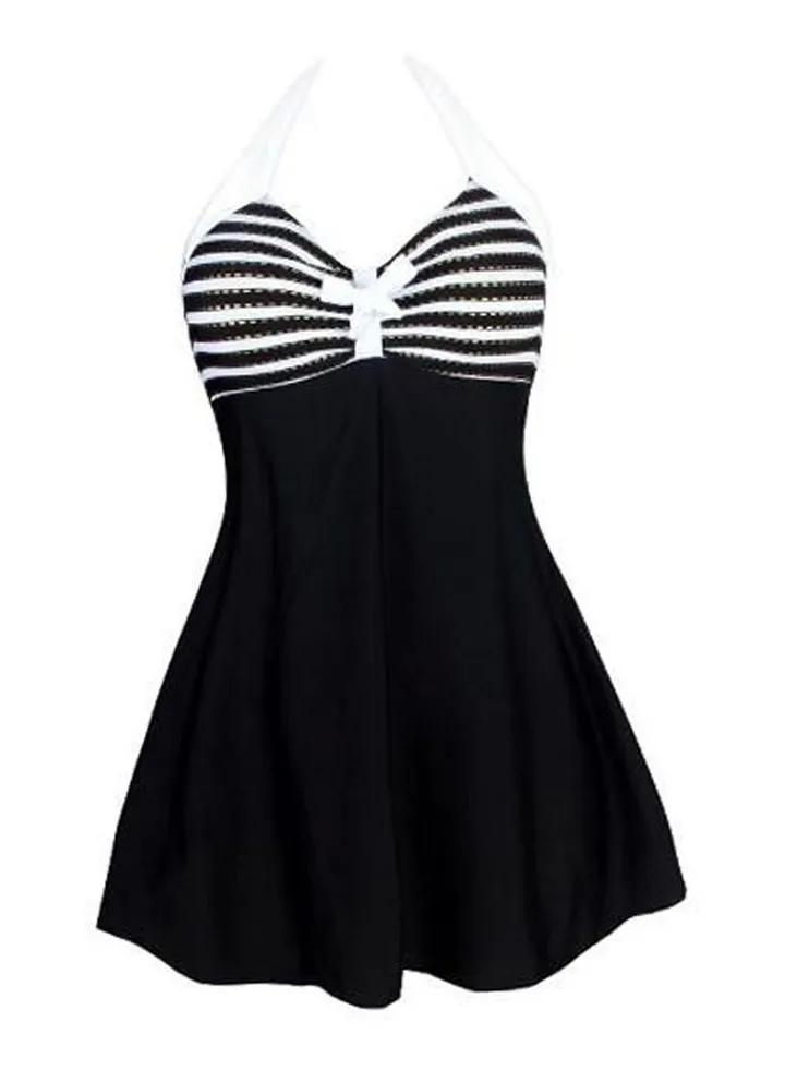 One-Piece Monokini For Women BLack-Grey