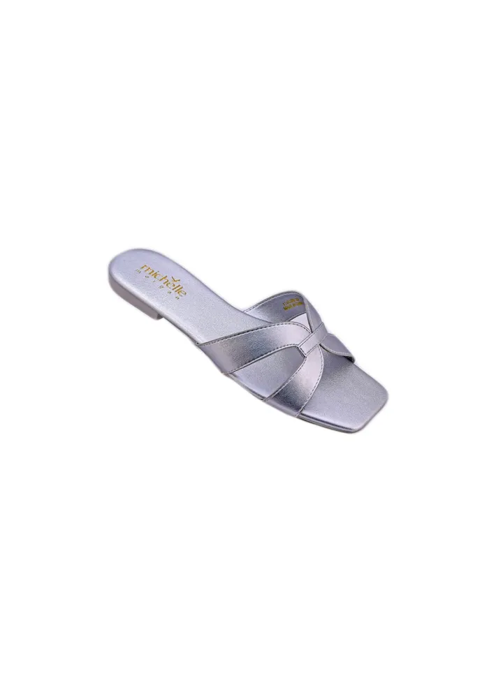 Casual Ladies Slides Silver 36