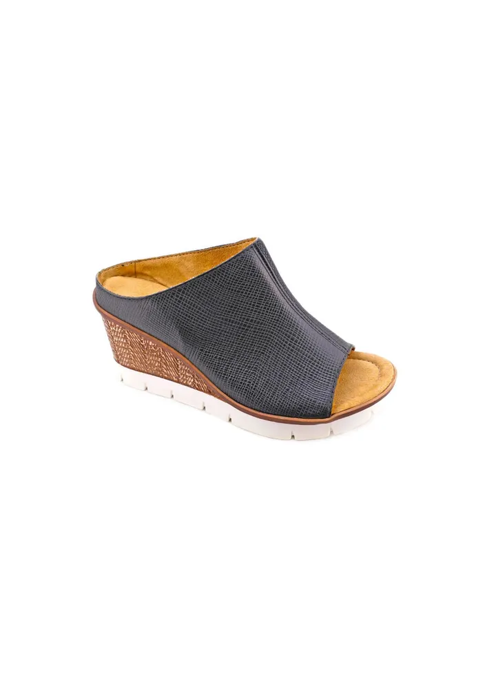 Rieker Women 655A1-00 Womens Wedge Sandal