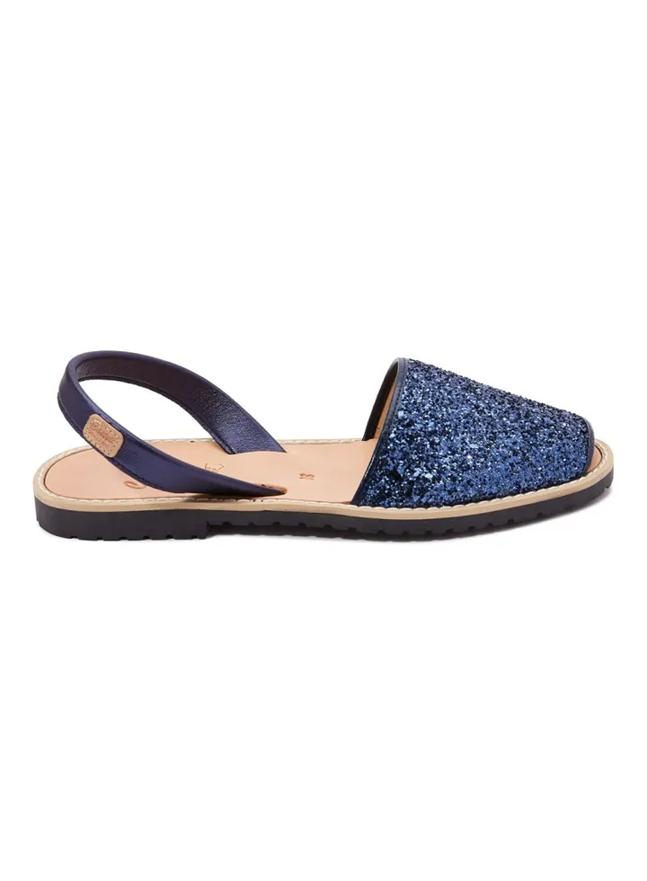 Madona Glitter Sling Back Casual Sandals Darkblue(N33Marino)