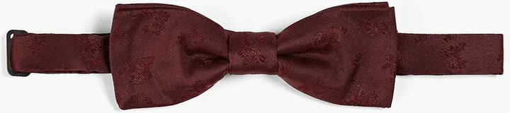 Silk-jacquard bow tie