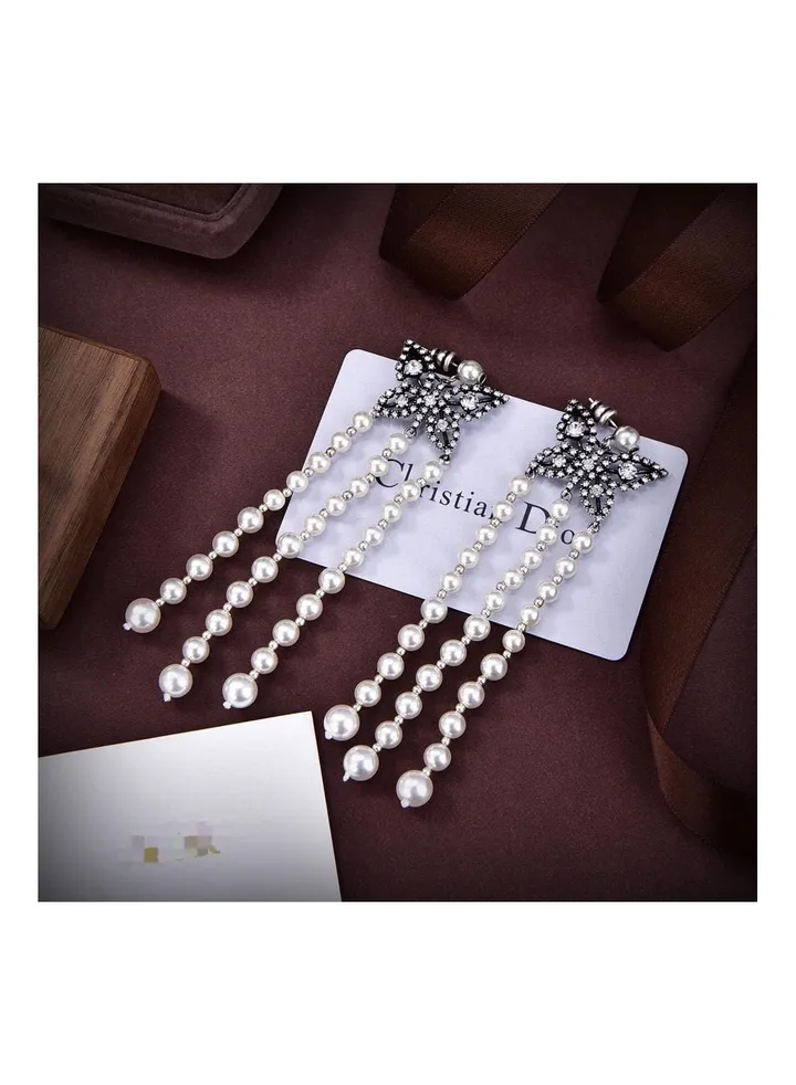 Women Papillon De Nuit Earrings Antique Silver-Finish Meta