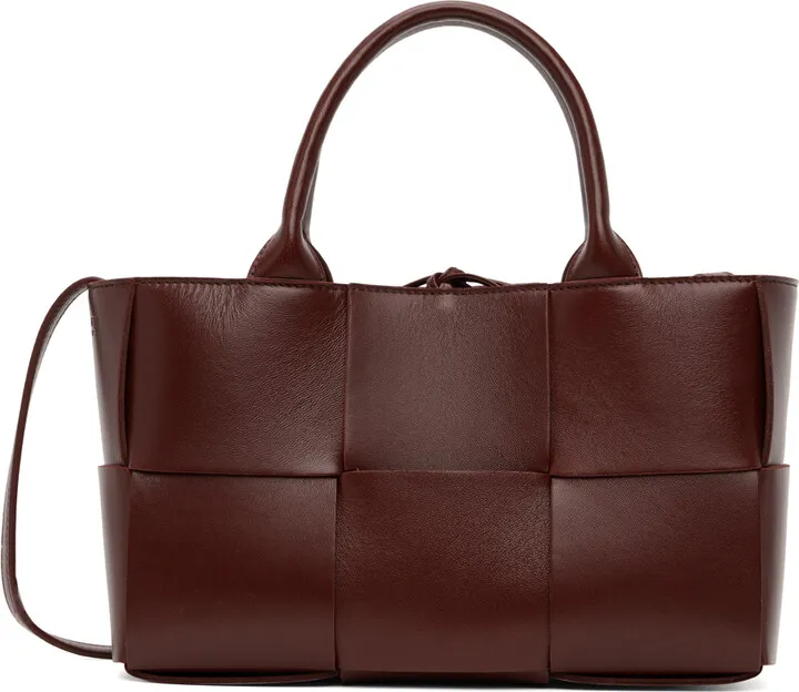 Bottega Veneta Burgundy Mini Arco Tote