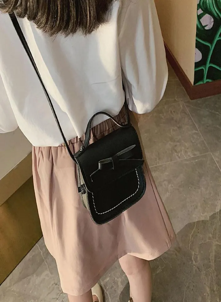 Fashion Small Purse For Little Girls Toddler Kids Cute Bow Mini Messenger Bag