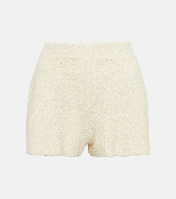 Silk boucle shorts