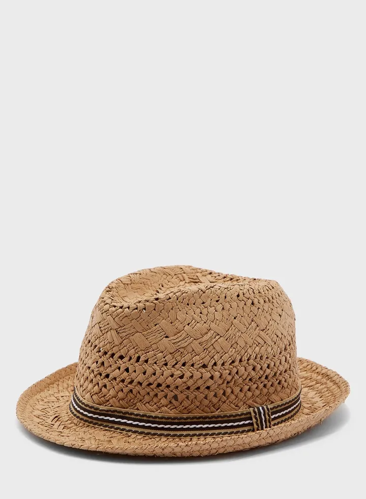 Straw Trilby Hat