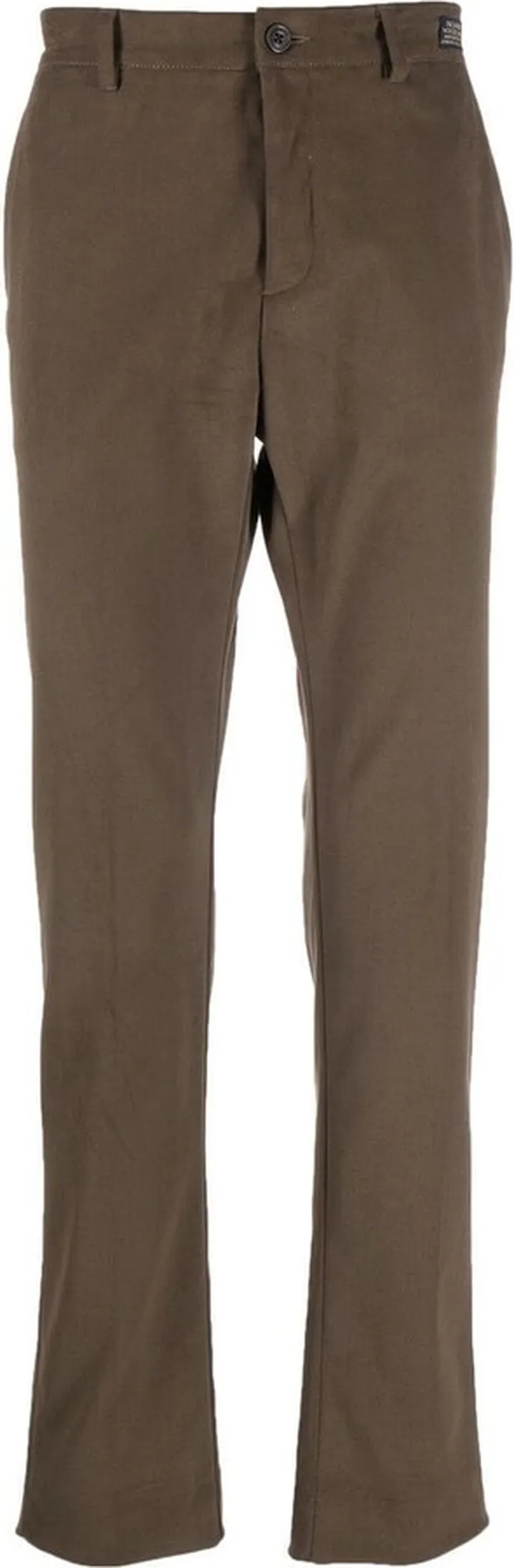Four-Pocket Cotton Straight Trousers