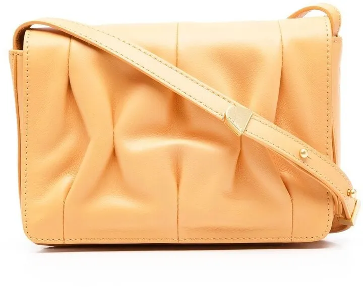Gathered-Detail Crossbody Bag