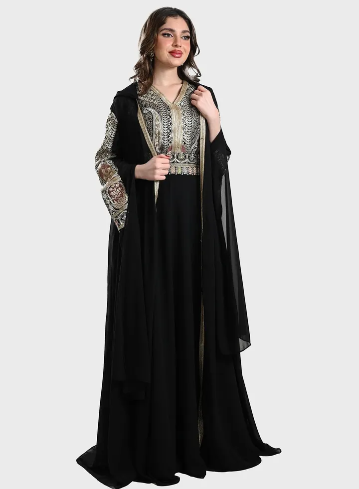 Mesh Tiered Jalabiya