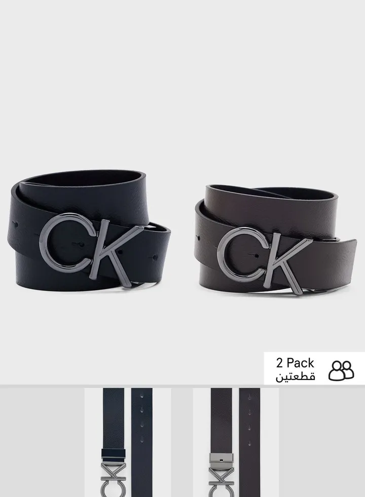 Logo Detailed Allocated Hole Belt