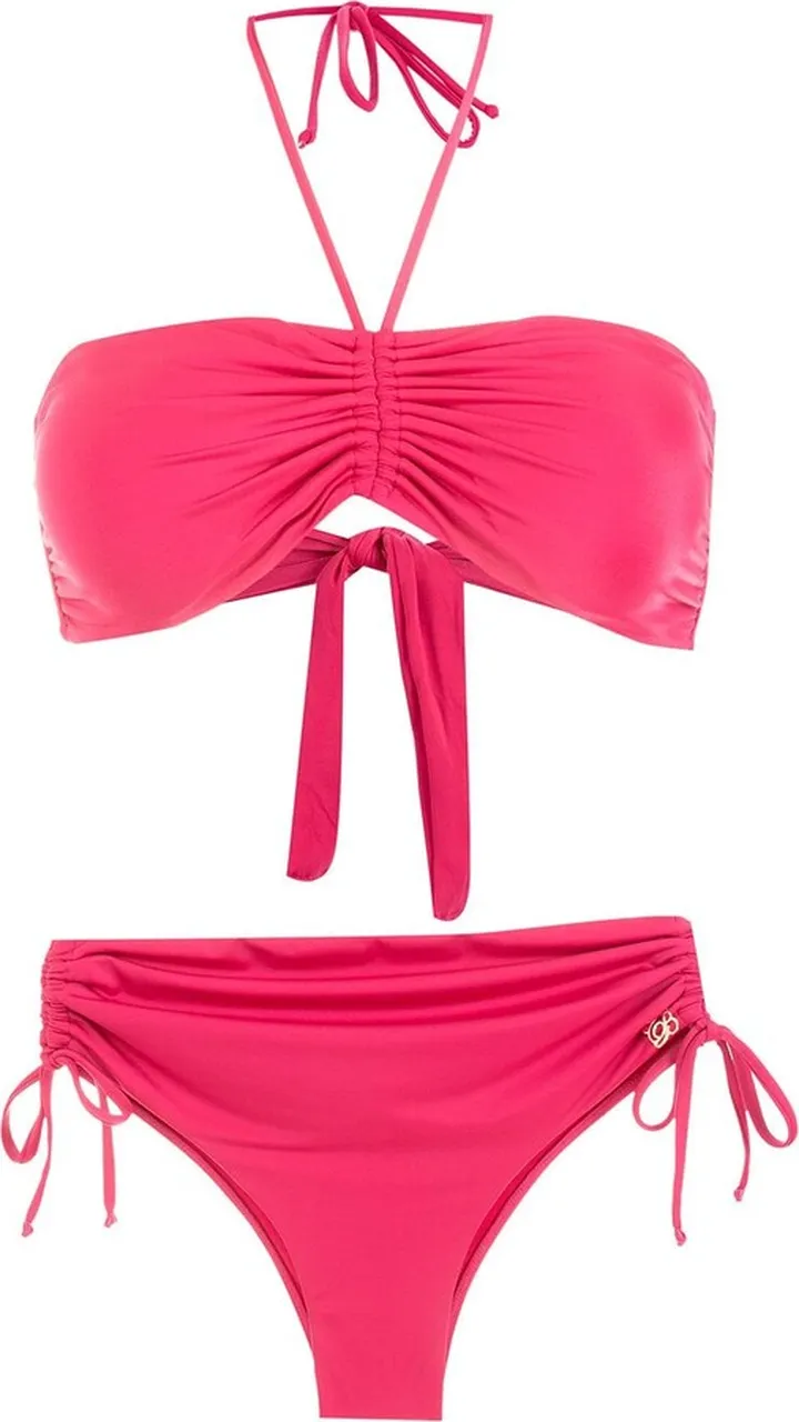 Gabriela bandeau ruched bikini
