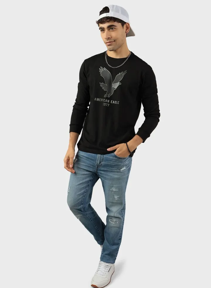 Graphic Crew Neck T-Shirt