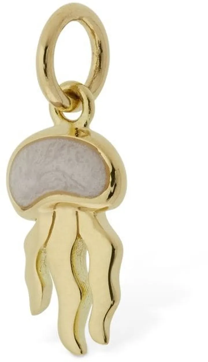 18kt Gold Enameled Medusa Charm