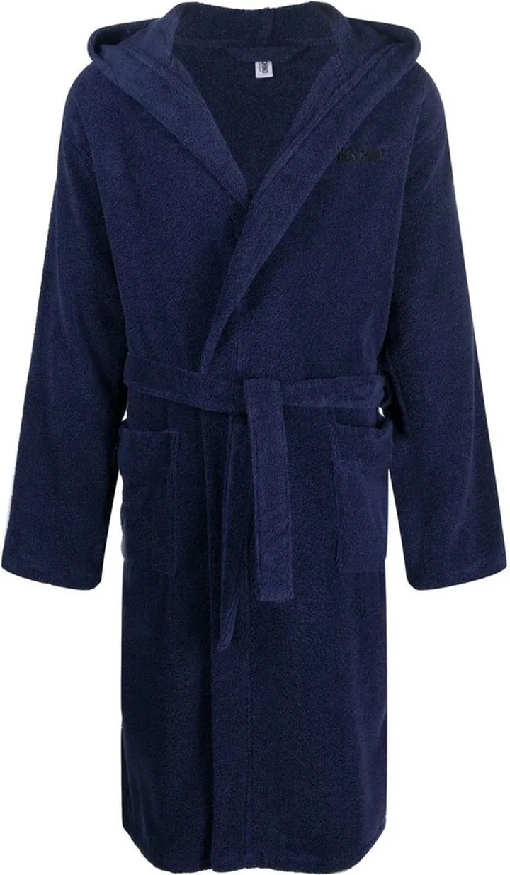 Logo-Tape Towel-Finish Dressing Gown