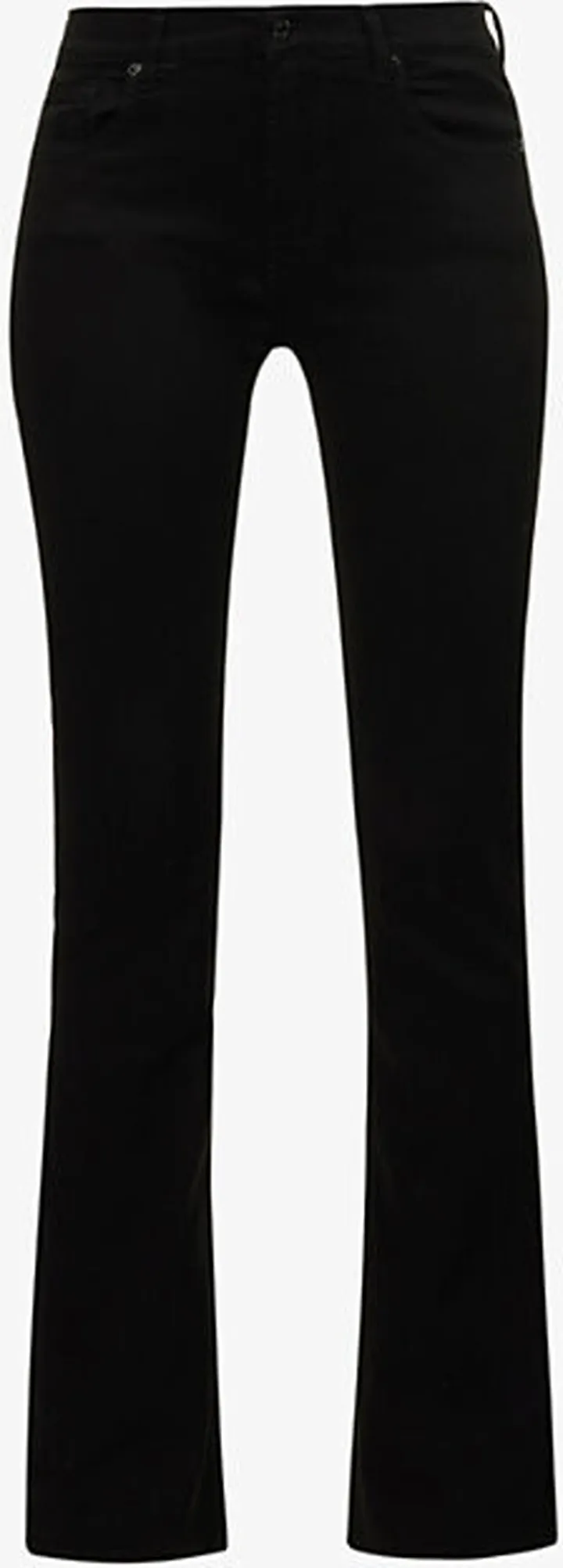 Womens Black Blair Bootcut-leg Mid-rise Stretch-denim Jeans