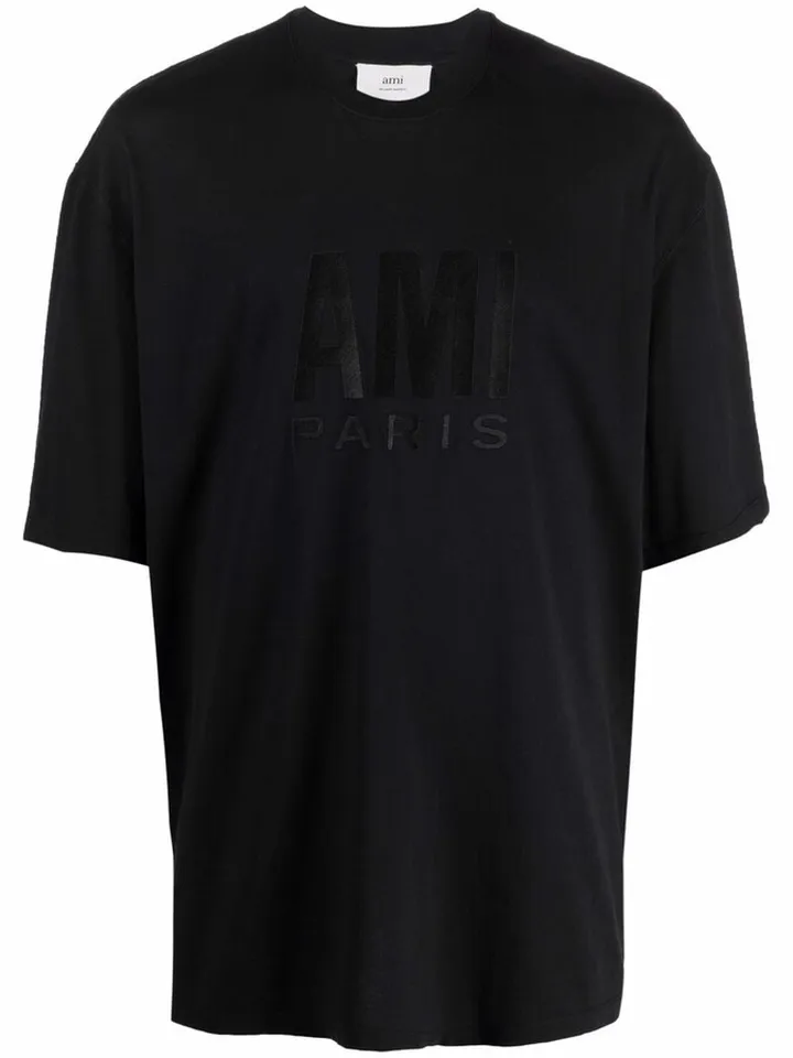 embroidered-logo organic cotton T-shirt