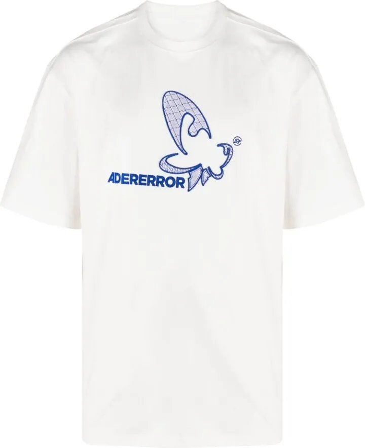 embroidered-logo cotton-blend T-shirt