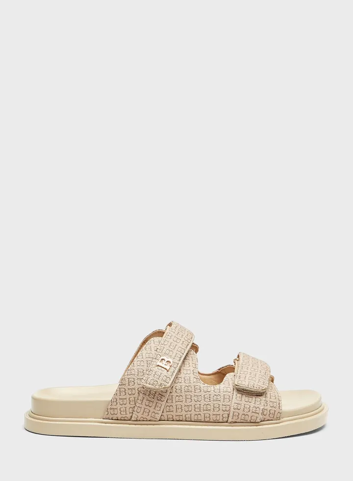 Double Strap Flat Sandals