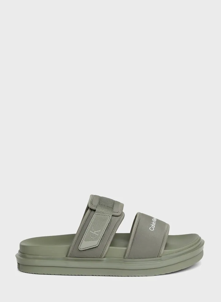 Logo Double Bar Sandals