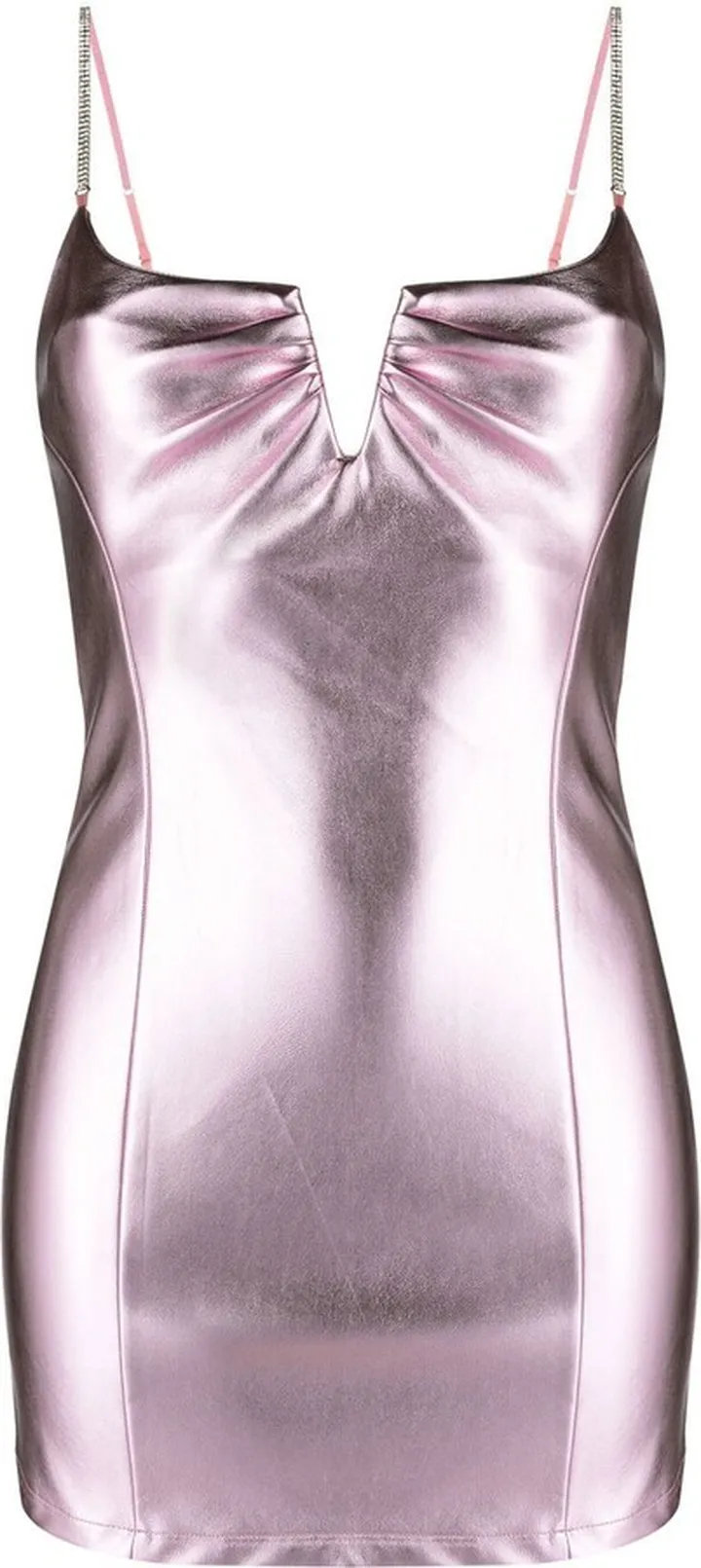 Cruz metallic-effect minidress