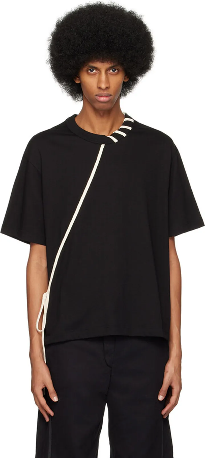 Craig Green Black Laced T-Shirt